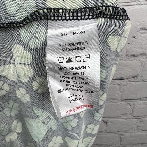 Nightzone St Patricks Day Green Clover Shamrock Hat Unisex Pajama Pants Sz M NWT - Picture 5 of 9